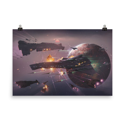 Charge of the 7th Fleet | Antares Confederacy Poster